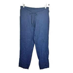 and Camicie Italian Linen Pants 50 Blue Made in Italy Pants Lagenlook Minimalist